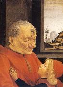GHIRLANDAIO, Domenico Old Man and Young Boy painting